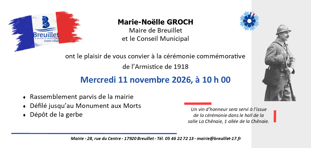 COMMÉMORATION 11 NOVEMBRE