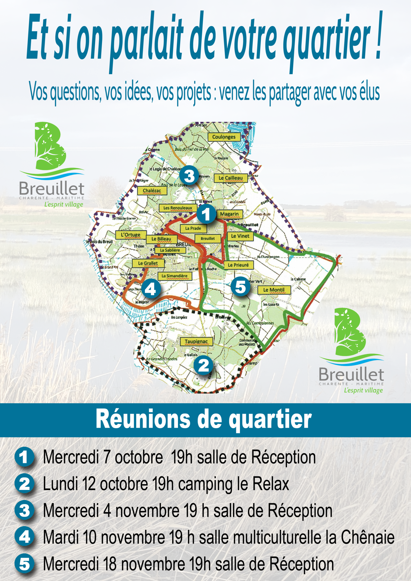 RÉUNIONS DE QUARTIER